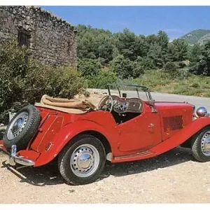 1950 MG TD, Vykort Säker betalning