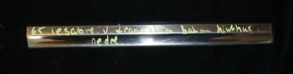 1965 Buick LeSabre chrome strip behind wheel house front fender lower left Rabatter