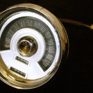1955 Chrysler Newyorker speedometer (pores in chrome) Endast idag