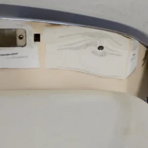 1959Chrysler2dr ht chrome plate dashboard (Cracked glass) Fri frakt