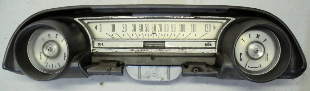 1964 Ford Galaxieinstrument housingspeedometer,temp gauge, fuel gauge Populär