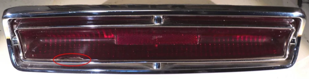 1964 Oldsmobile Jetstartail light (damaged glass)left Billig