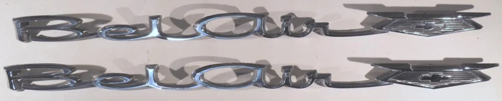 1966 ChevroletBelair emblemleft and right Kundfavorit