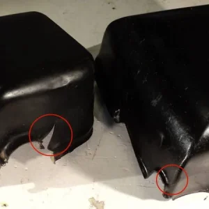 1960 Buick Electra plastic covers over heating controls in engine compartment Rabatter