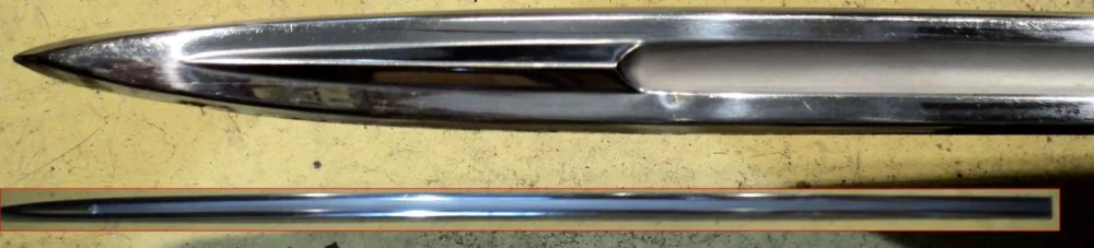 1963 Oldsmobile 88chrome strip front fender left Handla nu