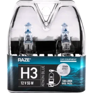 XENON BLUE Lampset H3 RAZE Begränsat erbjudande