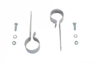 I lager Chrome 1-3/4 inch Exhaust Hanger Clamp Set