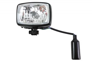 Fri frakt 12 Volt Chopper Rectangular Headlamp Black